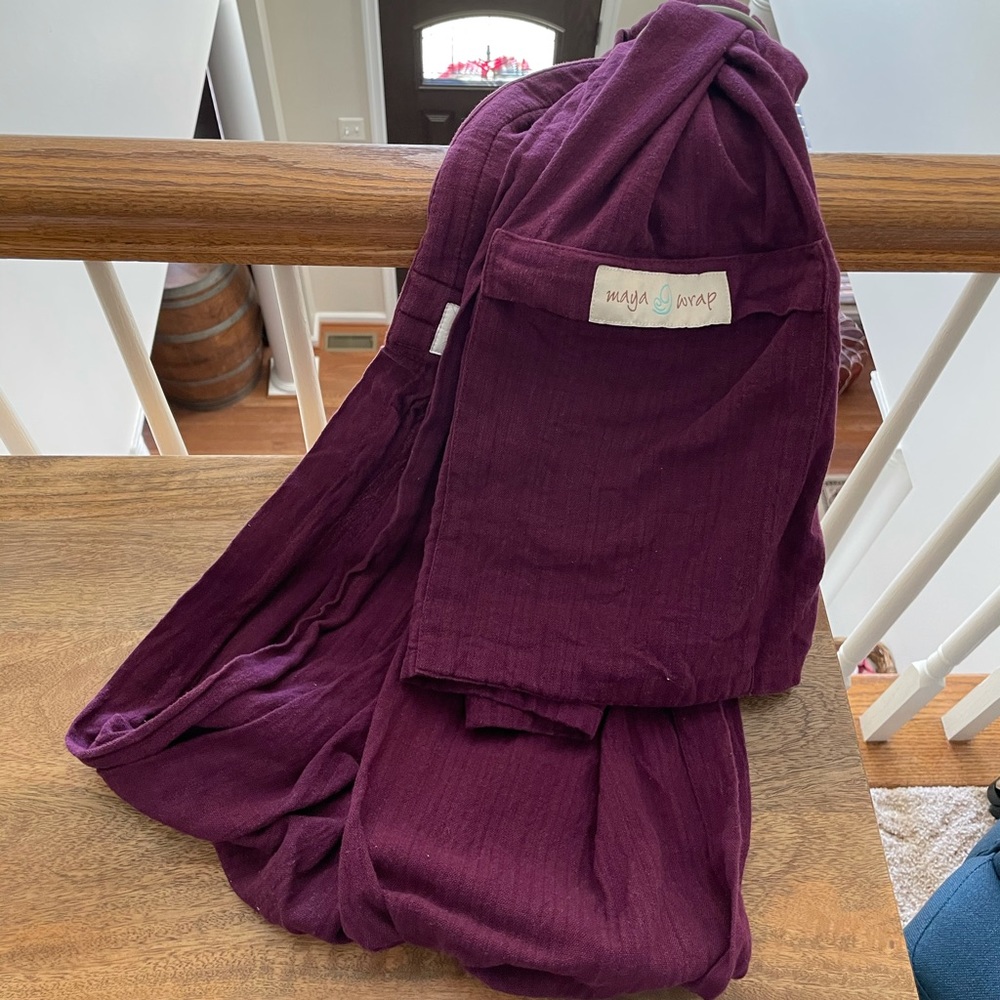 Maya wrap lightly padded ring sling baby carrier